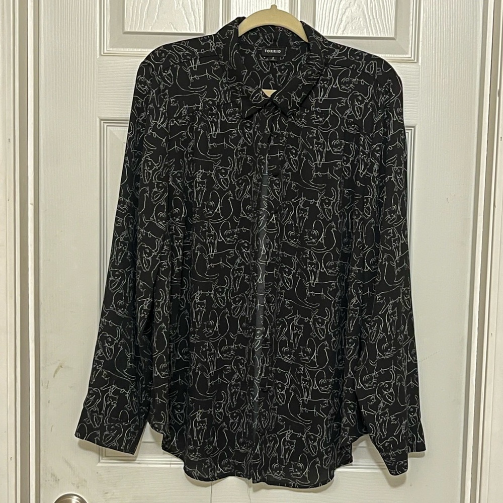 Torrid Cat Blouse